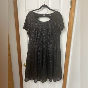 Black sequin dress w/ sleeves